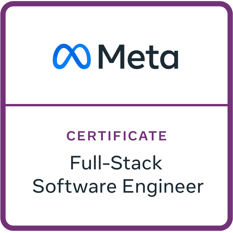 Meta Full-Stack Engineer Badge
