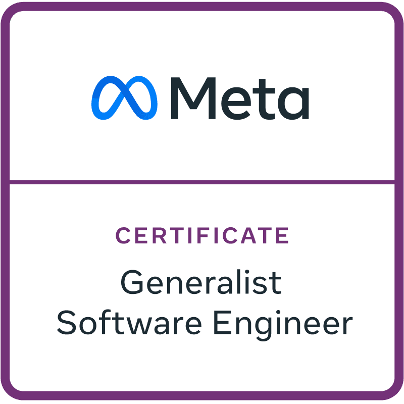 Meta Generalist Software Engineer Badge